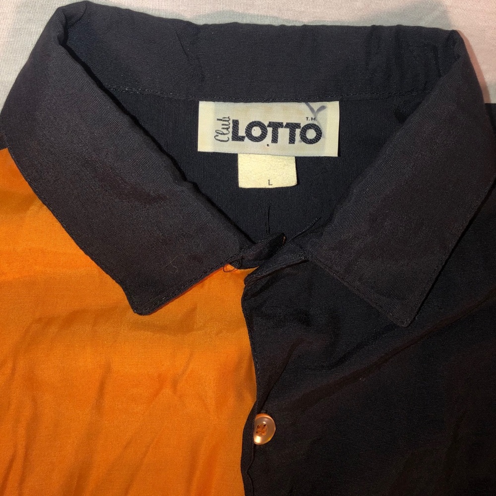 Men’s Club Lotto Two Tone Button Up Shirt Size L - Picture 3 of 5